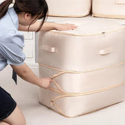 Compression Duvet Storage Bag – Large Capacity, Breathable Satin, Machine Washable